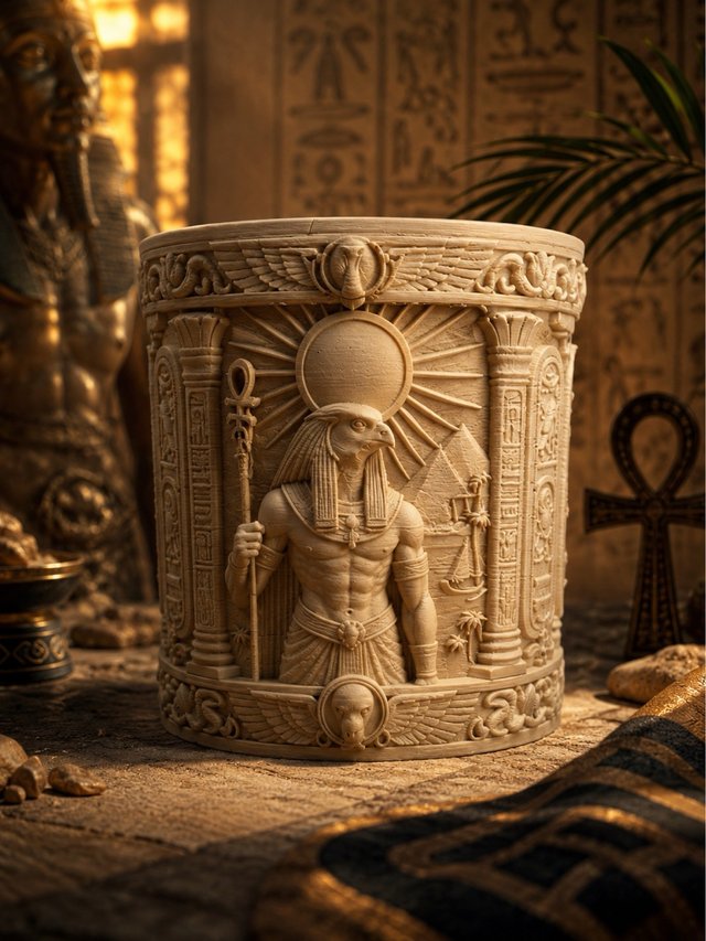 Vaso Decorativo Egipcio Ra portalapices