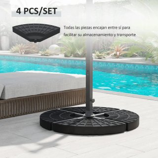 Base para sombrilla de exterior