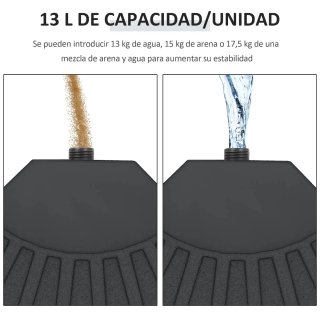 Base para sombrilla de exterior