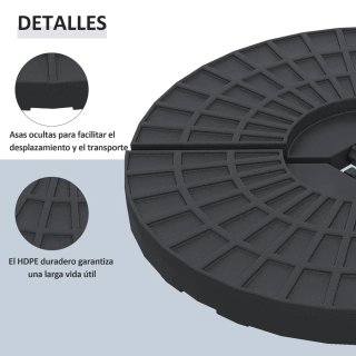 Base para sombrilla de exterior