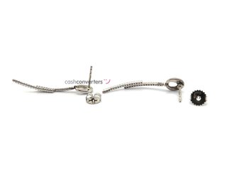 pendientes oro 18k con piedra con diamante