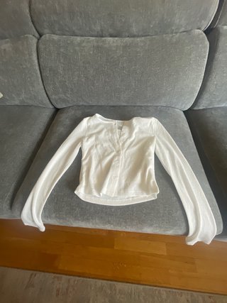 Camisa blanca manga larga