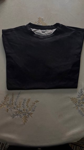Camiseta Oversize Negra Diseño