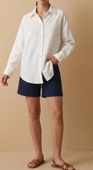 Camicia bianca rigata Reserved