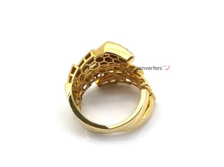 sortija oro 18k con piedra con circonita