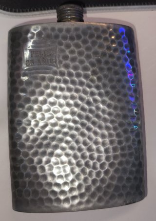 Petaca Peltre Vintage Martillada 8oz