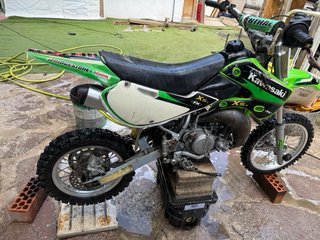 Kawasaki 65cc Motocross Verde/Blanco
