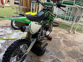 Kawasaki 65cc Motocross Verde/Blanco