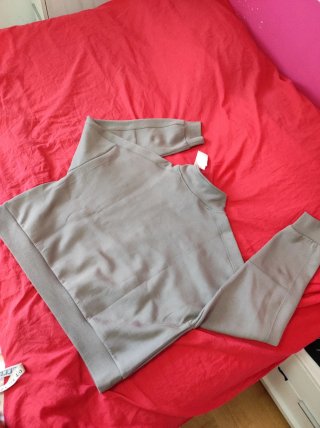 Sudadera Guess Gris Media Cremallera