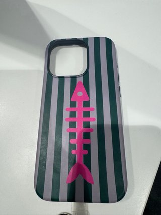 Funda iPhone 15 Pro Nonina Verde Rayas