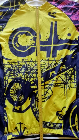 Maillot Ciclismo Amarillo y Azul