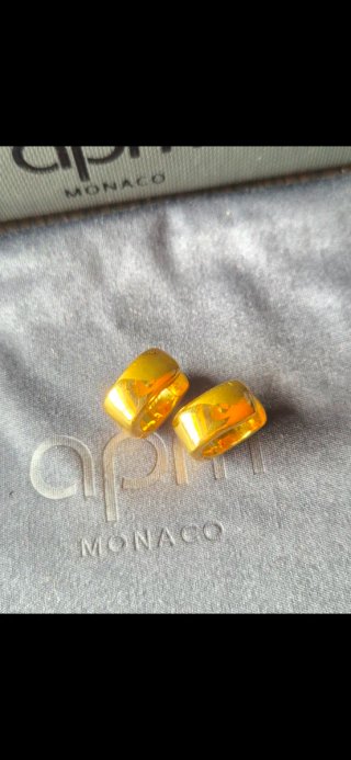 Apm Monaco Brincos Chunky Dourados
