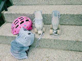 Patines infantiles + casco + protecciones