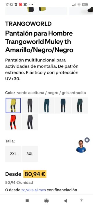 Pantalón Montaña Trangoworld