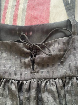 Top Zara negro tirantes vuelo