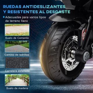 Moto Eléctrica Infantil Trike Azul/Negra