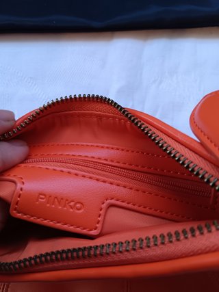 Pinko Love Bag Mini Half Moon Arancione