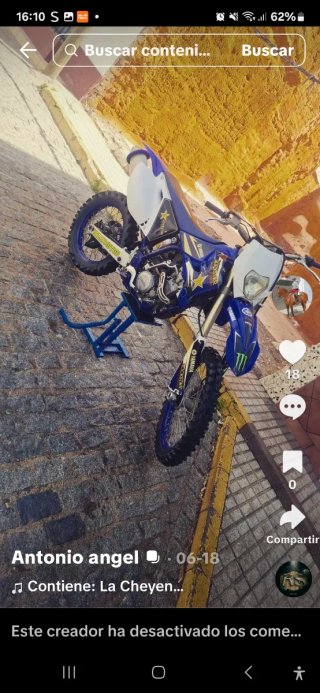 La moto esta en buen estado y la quisiera cambiar