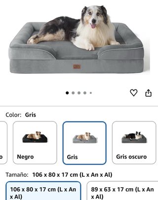 Cama ortopédica perros grandes 106x80x17