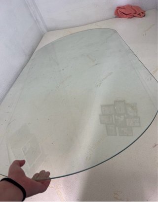 Cristal para mesa ovalada