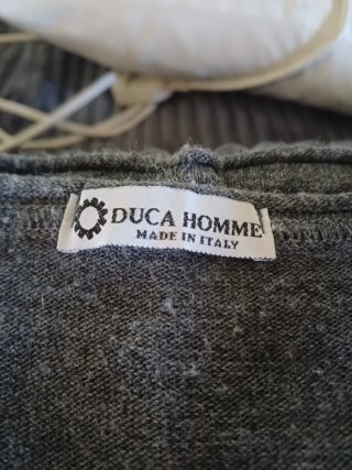 Maglia uomo DUCA HOMME lana grigio/nera