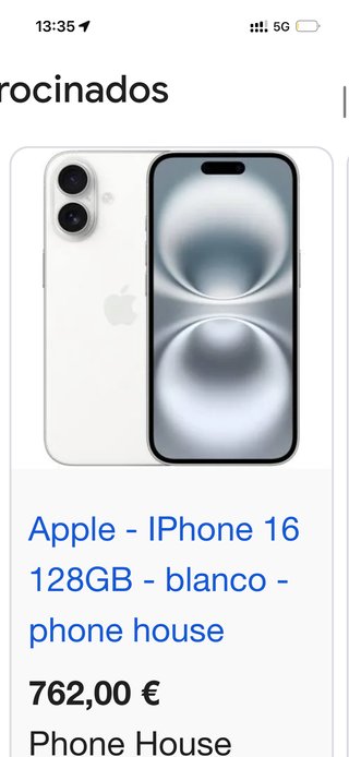iPhone 16 128GB Blanco