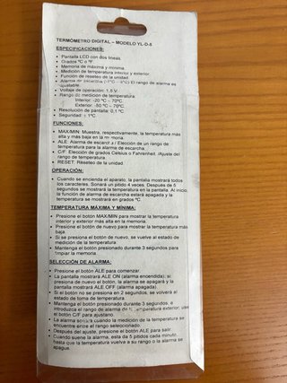 Termómetro Digital con Sonda