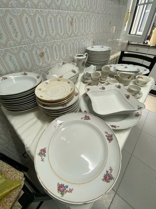 Vajilla Antigua Francesa Porcelana