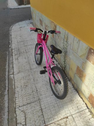 Bicicleta niña rueda 18 rosa