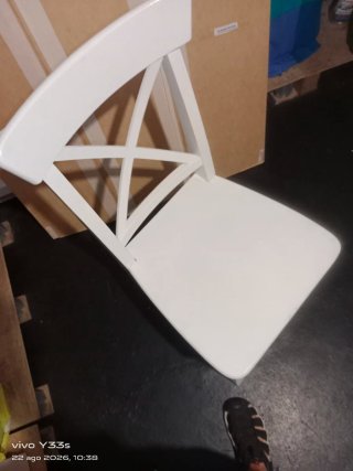Silla Escritorio IKEA Blanca Madera no envio