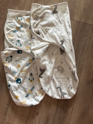 Lote 2 sacos arrullo bebé finos