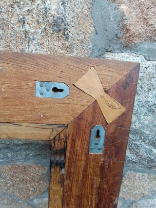Marco de madera teca