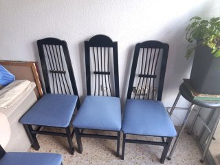 Juego de 7 sillas de comedor
