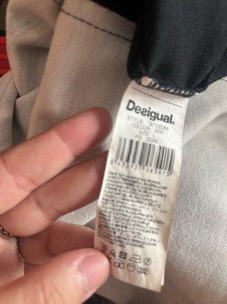 Vestido Desigual Talla L Rayas Multicolor