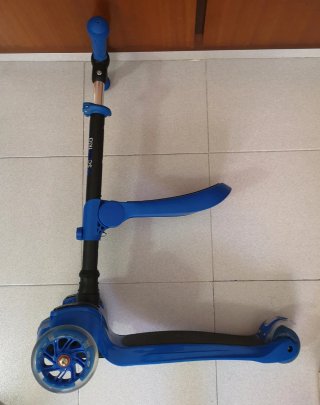 Monopatín infantil 3 en 1 azul