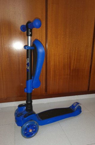 Monopatín infantil 3 en 1 azul