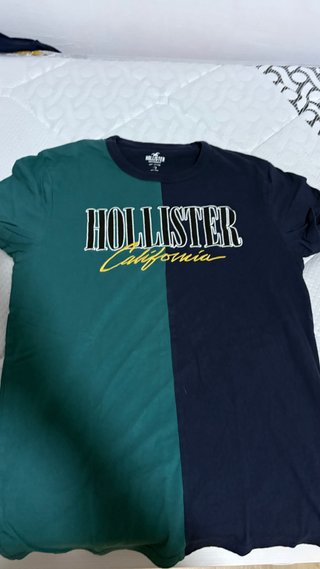 Camiseta Hollister bicolor  SE NEGOCIA PRECIO