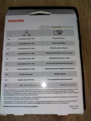 Disco Duro Externo Toshiba Canvio Partner 4TB