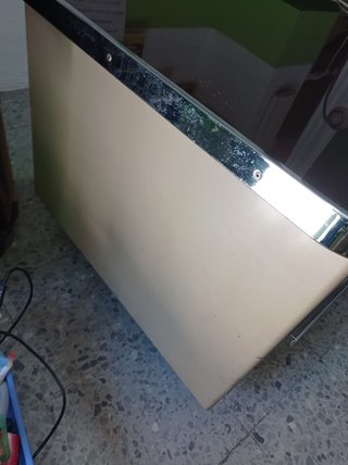Mesa oficina vintage metal y madera