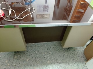 Mesa oficina vintage metal y madera