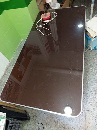 Mesa oficina vintage metal y madera