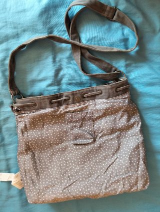 Bolso de tela gris