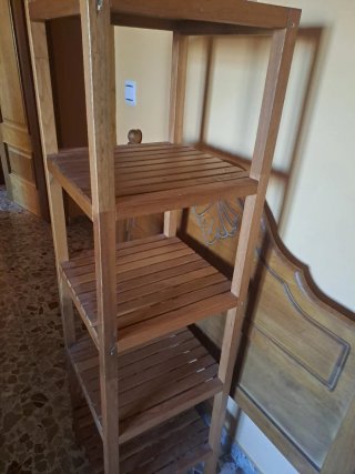 Estantería madera haya 5 baldas