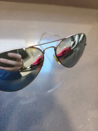 Gafas de sol Ray-Ban Aviator Doradas/Plateadas