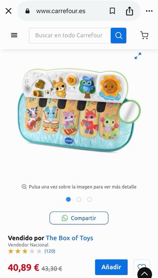 Piano musical infantil con animales