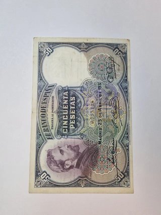 BILLETE 50 PESETAS 1931