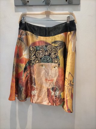 Falda Custo Barcelona Mujer Multicolor