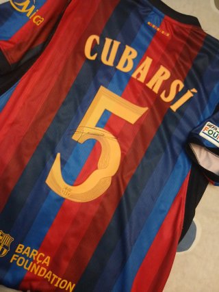 Camiseta FC Barcelona Cubarsi 5 Firmada