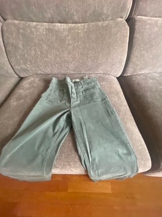 Pantalones anchos verdes