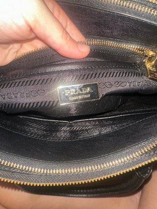 Bolso Prada Negro Piel